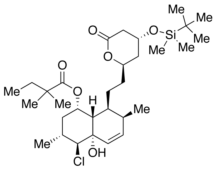 4-tert-Butyldimethylsilyl-5’-chloro-4a’-hydroxy Simvastatin