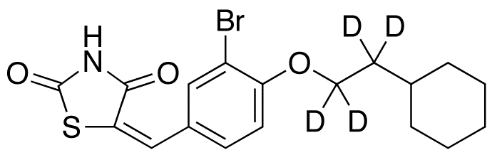 5-[[3-Bromo-4-(2-cyclohexylethoxy)phenyl]methylene]-2,4-thiazolidinedione-d4
