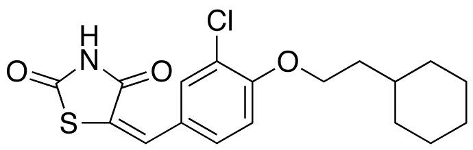 5-[[3-Chloro-4-(2-cyclohexylethoxy)phenyl]methylene]-2,4-thiazolidinedione