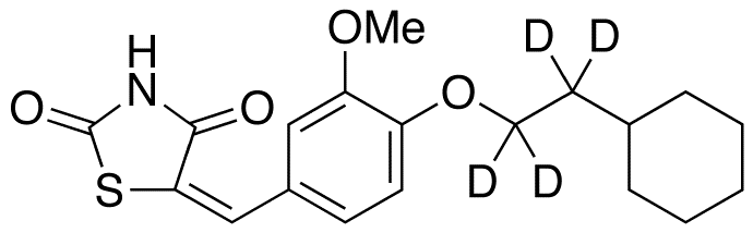 5-[[4-(2-Cyclohexylethoxy)-3-methoxyphenyl]methylene]-2,4-thiazolidinedione-d4
