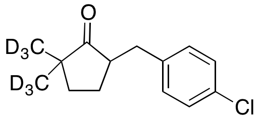 5-[(4-Chlorophenyl)methyl]-2,2-dimethylcyclopentanone-d6