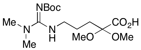 5-(1,2-Bis(tert-butoxycarbonyl)-3,3-dimethylguanidino)-2,2-dimethoxypentanoic Acid