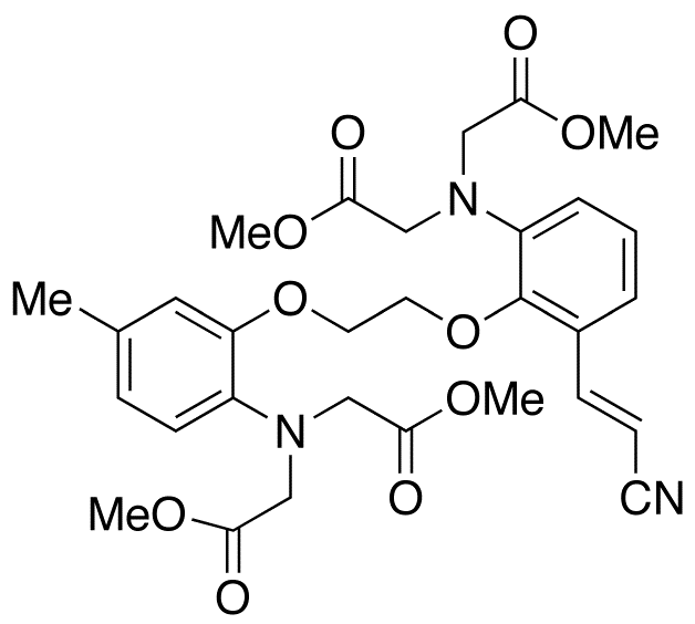 5-(2-Cyanopropenyl)-5’-methyl-bis-(2-aminophenoxymethylene)-N,N,N’,N’-tetraacetate Methyl Ester