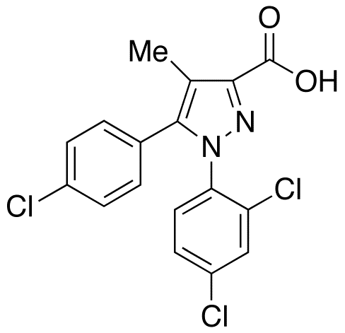 5-(4-Chlorophenyl)-1-(2,4-dichlorophenyl)-4-methylpyrazole-3-carboxylic Acid