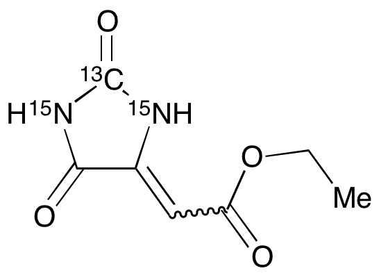 5-(Carboethoxymethylidene)hydantoin-13C,15N2