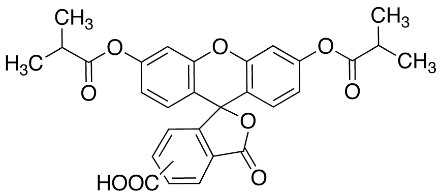 5(6)-Carboxyfluorescein Diisobutyrate