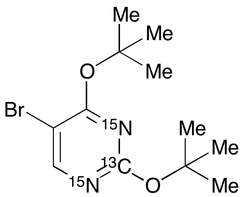5-Bromo-2,4-bis(1,1-dimethylethoxy)pyrimidine-13C,15N2