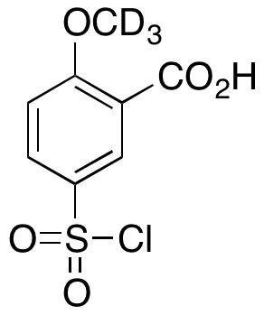 5-Chlorosulfonyl-2-methoxybenzoic Acid-d3