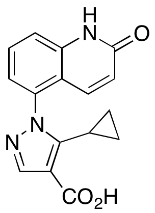 5-Cyclopropyl-1-(1,2-dihydro-2-oxo-5-quinolinyl)-1H-pyrazole-4-carboxylic Acid
