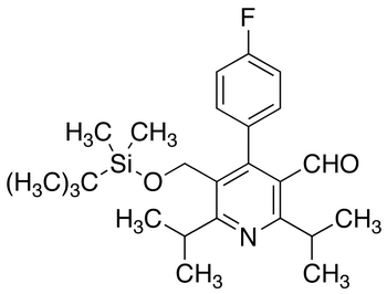 5-tert-Butyldimethylsilyloxymethyl-2,6-diisopropyl-4-(4-fluorophenyl)-pyridine-3-carboxaldehyde