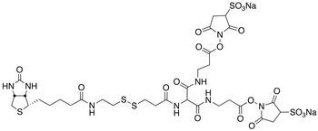 6-[2-Biotinylamidoethyl]-dithiopropionamido]-4,8-diaza-5,7-diketoundecanoic Acid Bis-N-sulfosuccinimidyl Ester Disodium Salt