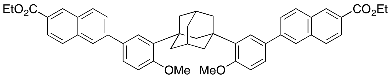6,6&rsquo;-((1s,3s,5r,7r)-Adamantane-1,3-diylbis(4-methoxy-3,1-phenylene))bis(2-naphthoic Acid Diethyl Ester