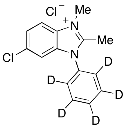 6-Chloro-2,3-dimethyl-1-phenyl-d5-1H-benzo[d]imidazol-3-ium Chloride