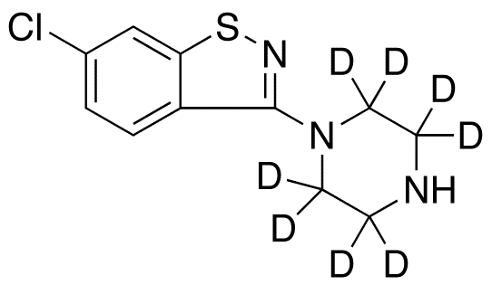 6-Chloro-3-(piperazin-1-yl)benzol[d]isothiazole-d8
