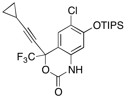 6-Chloro-4-(cyclopropylethynyl)-4-(trifluoromethyl)-7-((triisopropylsilyl)oxy)-1H-benzo[d][1,3]oxazin-2(4H)-one
