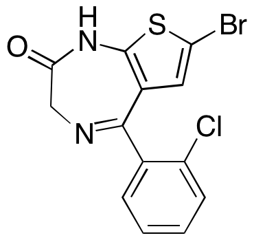 7-Bromo-5-(2-chlorophenyl)-1,3-dihydro-2H-thieno[2,3-e]-1,4-diazepin-2-one