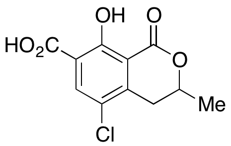 7-Carboxy-5-chloro-8-hydroxy-3,4-dihydro-3-methylisocoumarin
