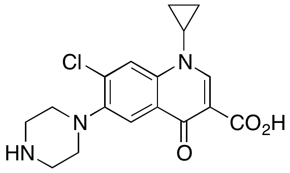7-Chloro-1-cyclopropyl-4-oxo-6-(piperazin-1-yl)-1,4-dihydroquinoline-3-carboxylic Acid