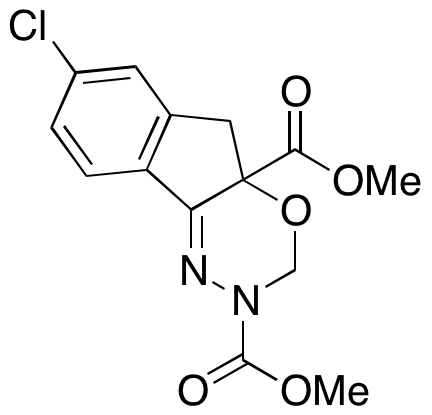 7-Chloro-2-((4-methoxyphenyl)carbamoyl)-2,3,4a,5-tetrahydroindeno[1,2-e][1,3,4]oxadiazine-4a-carboxylic Acid Methyl Ester