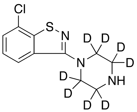 7-Chloro-3-(piperazin-1-yl)benzol[d]isothiazole-d8