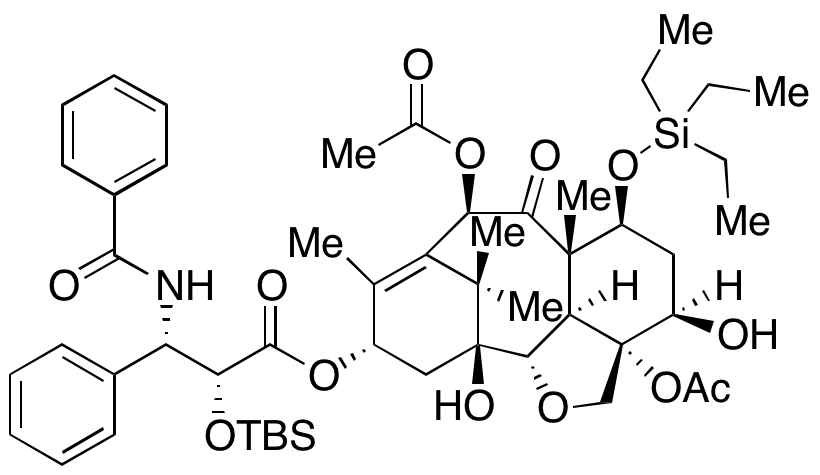 7-O-(Triethylsilyl)-2’-O-tert-butyl(dimethyl)silyl-2-debenzoyl-[2,4]oxol Pacliaxel