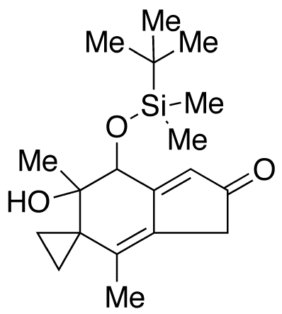 7’-tert-Butyldimethylsilyloxy-6’,7’-dihydro-6’-hydroxy-4’,6’-dimethyl-spiro[cyclopropane-1,5’-[5H]inden]-2’(3’H)-one