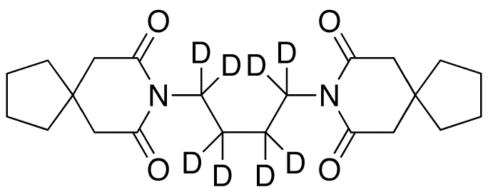 8,8’-(1,4-Butanediyl)bis-8-azaspiro[4.5]decane-7,9-dione-d8