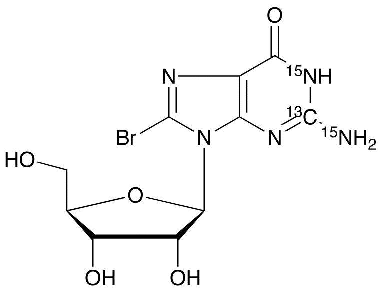 8-Bromoguanosine-13C,15N2