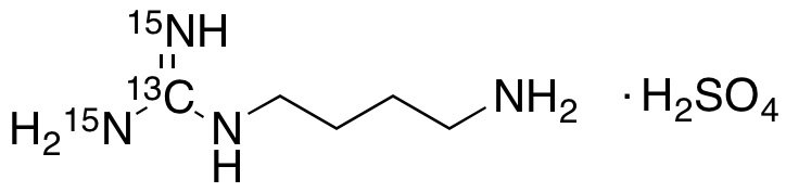 Agmatine Sulfate-15N2, 13C