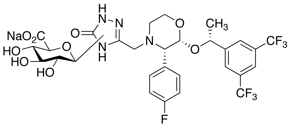 Aprepitant β-Glucuronide Sodium Salt