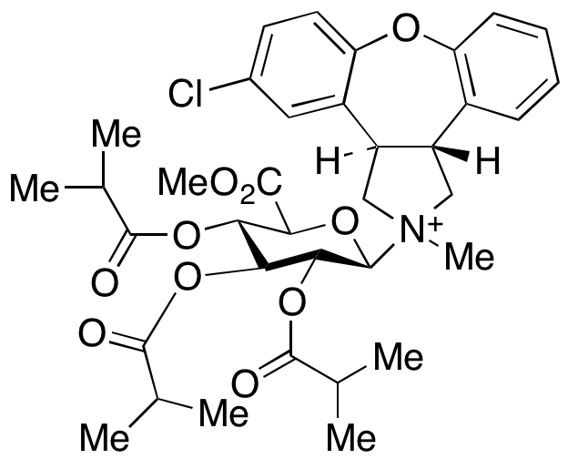 Asenapine α-D-Glucopyranuronic Acid Methyl Ester 2,3,4-Tris(2-methylpropanoate)