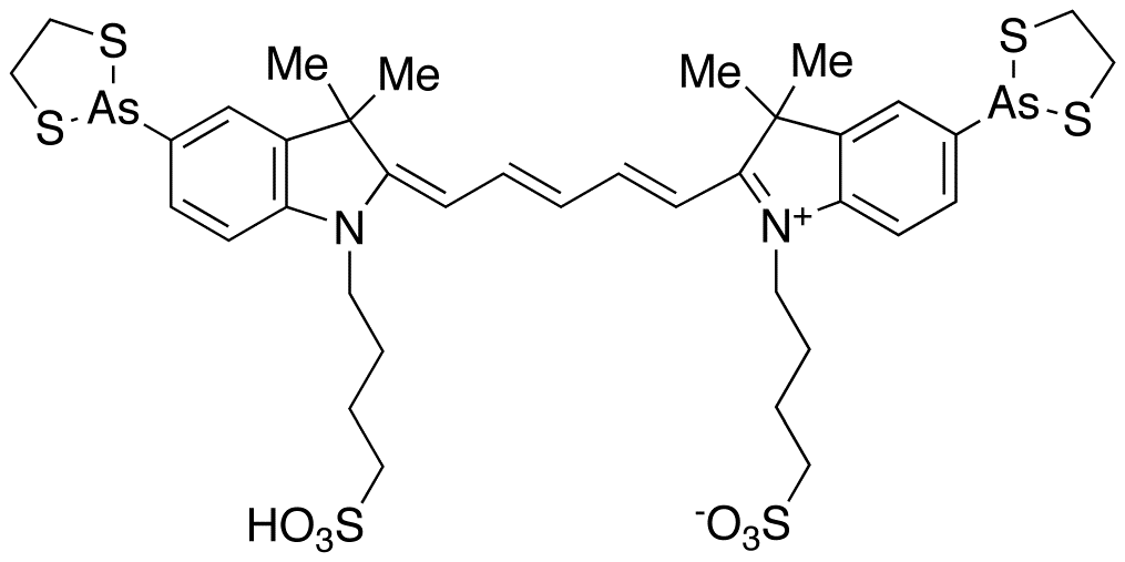 Bis(dithiarsolanyl)-bis(sulfobutyl) Cyanine 5