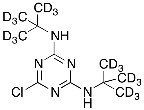 Bis(tert-butylamino)chloro-s-triazine-d18