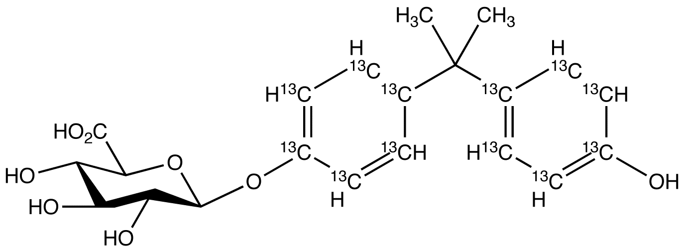 Bisphenol A-13C12 β-D-Glucuronide