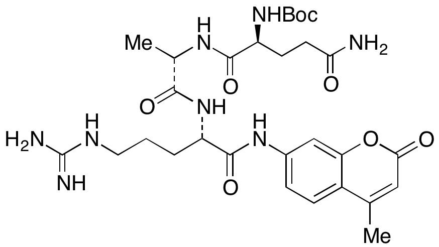 Boc-Gln-Ala-Arg-7-amido-4-methylcoumarin