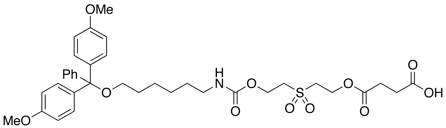 Butanedioic Acid 1-[16,16-Bis(4-methoxyphenyl)-3,3-dioxido-7-oxo-16-phenyl-6,15-dioxa-3-thia-8-azahexadec-1-yl] Ester