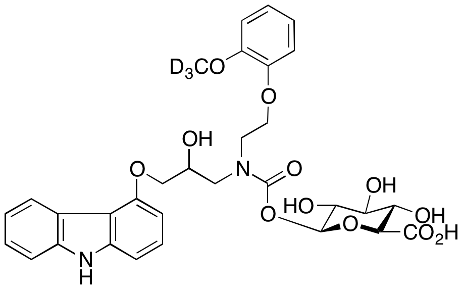 Carvedilol-d3 N’-Carbamate β-D-Glucopyranuronic Acid