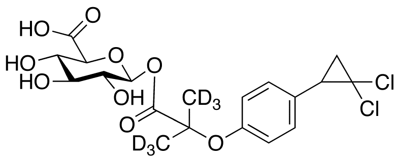 Ciprofibrate-d6-O-β-Glucuronide