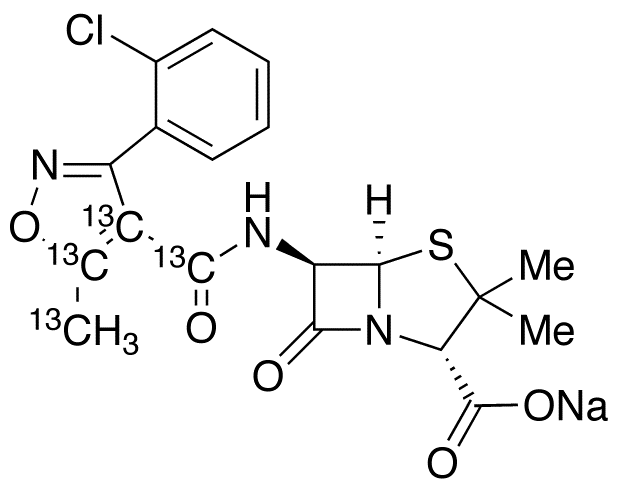 Cloxacillin-13C4 Sodium Salt