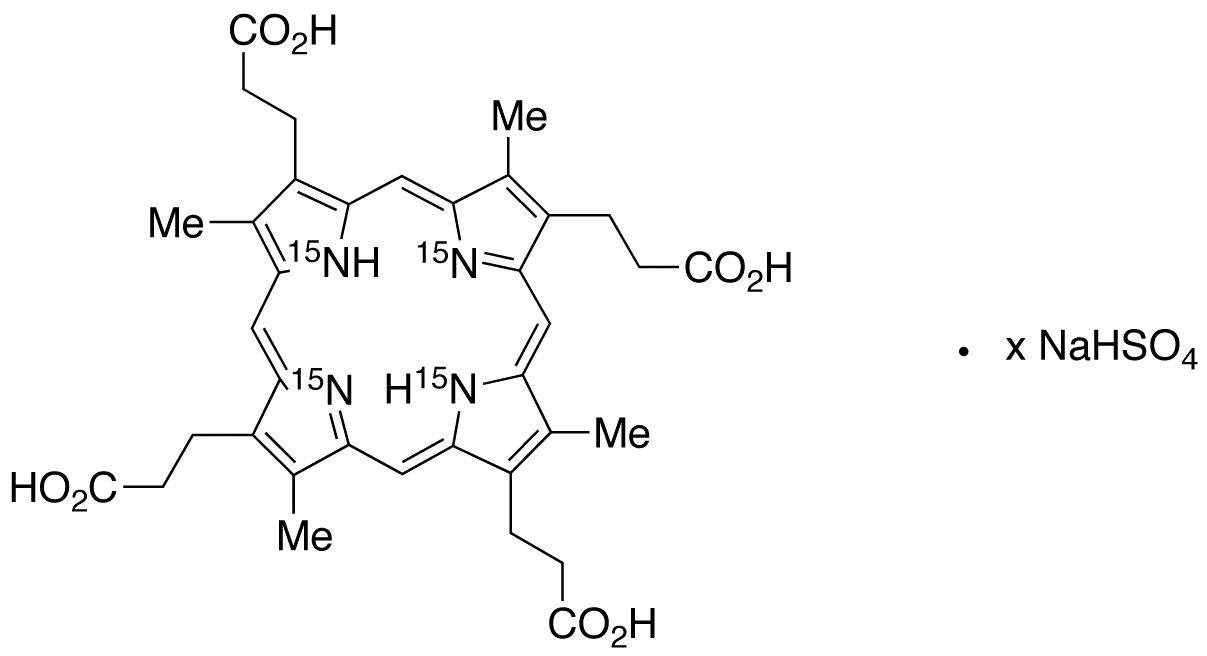Coproporphyrin I-15N4 Sodium BIsulfate Salt