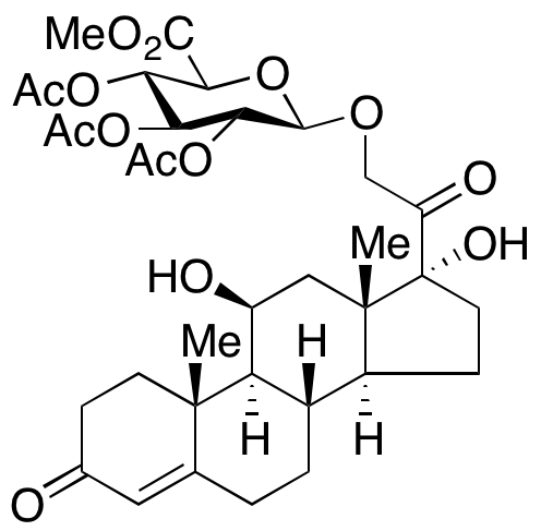 Cortisol 21-β-D-Glucuronide Methyl Ester 2,3,5-Triacetate
