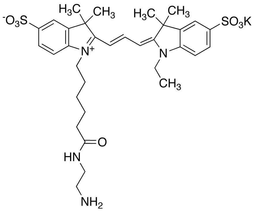 Cyanine 3 Monofunctional Hexanoic Acid Dye Ethylenediamine Amide Potassium Salt