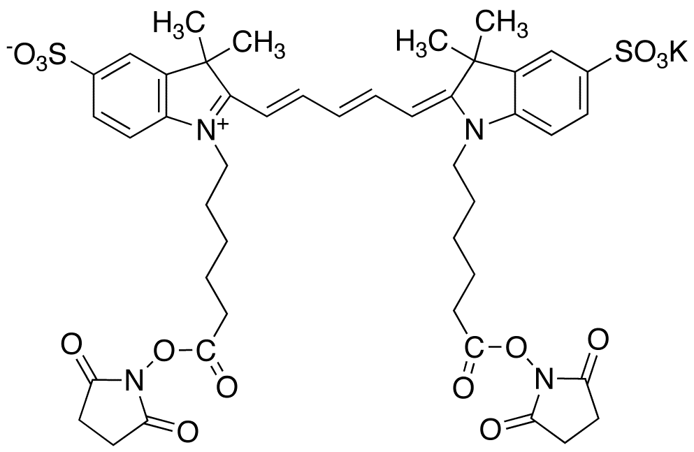 Cyanine 5 Bihexanoic Acid Dye, Succinimidyl Ester, Potassium Salt