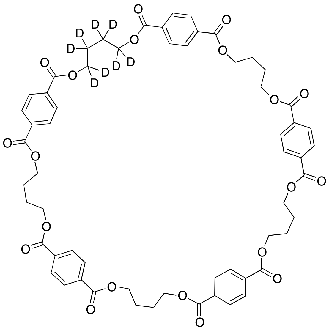 Cyclopentakis(1,4-butylene Terephthalate)-d8
