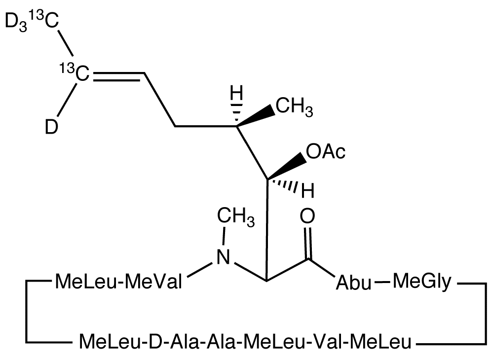 Cyclosporin A-13C2,d4 Acetate