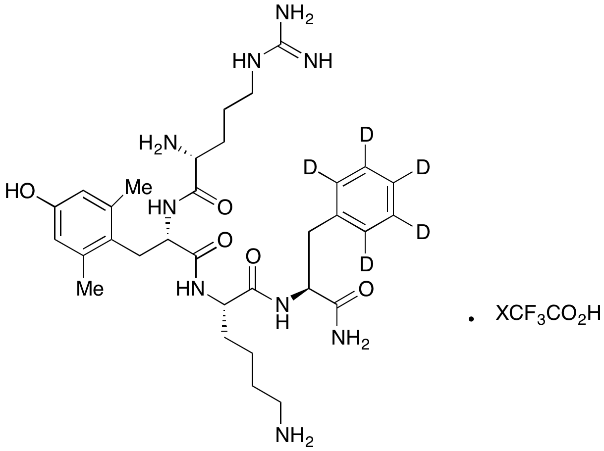 D-Arginyl-2,6-dimethyl-L-tyrosyl-L-lysyl-L-phenylalaninamide-d5 TFA Salt