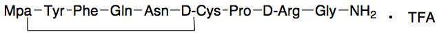 D-Cys Desmopressin TFA Salt
