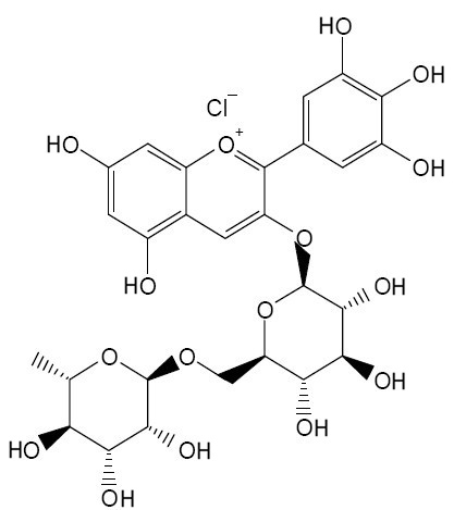 Delphinidin-3-O-rutinoside chloride