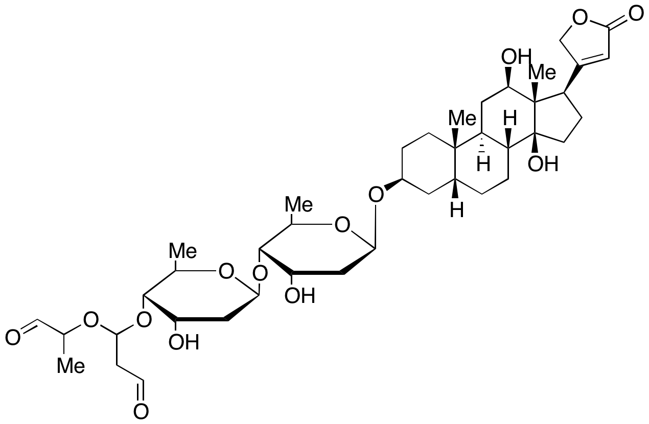 Digoxigenin Bisdigitoxoside 1-(1-Methyl-2-oxoethoxy)-3-oxopropyl) Ether