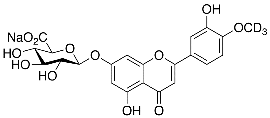 Diosmetin 7-O-β-D-Glucuronide-d3 Sodium Salt